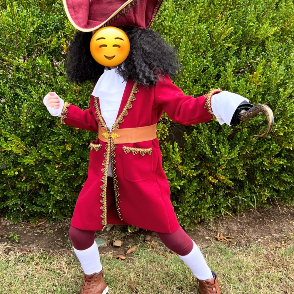 Boys 5/6 Custom Captain Hook Halloween Costume